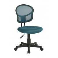 OSP Home Furnishings EM39800-7 Mesh Task Chair In Blue Fabric